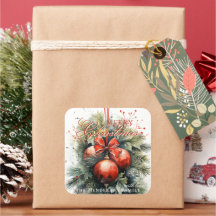 Charming Christmas Mistletoe Custom Number