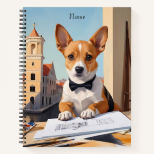 Charming Corgi Architect Dog Lover Notizbuch