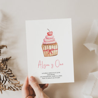 Charming Cupcake zum Geburtstag Einladung