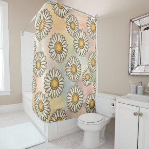 Charming Daisy Collection Versatile Blumenmuster Duschvorhang