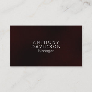 Charming Dark Red Carte de visite professionnel