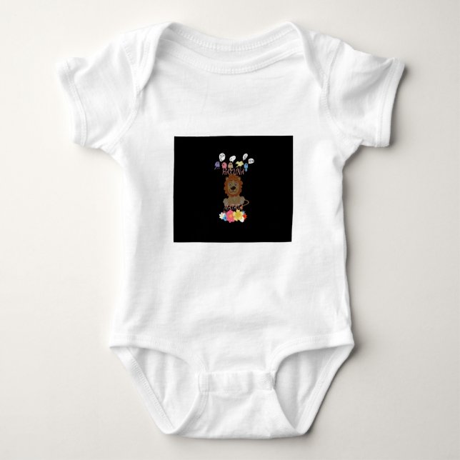 Charming "Flora and Fauna Hakuna Matata" Baby Lion Baby Strampler (Vorderseite)