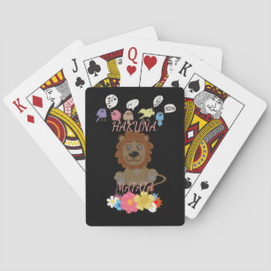 Charming "Flora and Fauna Hakuna Matata" Baby Lion Spielkarten