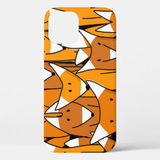 Charming Fox Family: Spielerisches Tiermuster Case-Mate iPhone Hülle