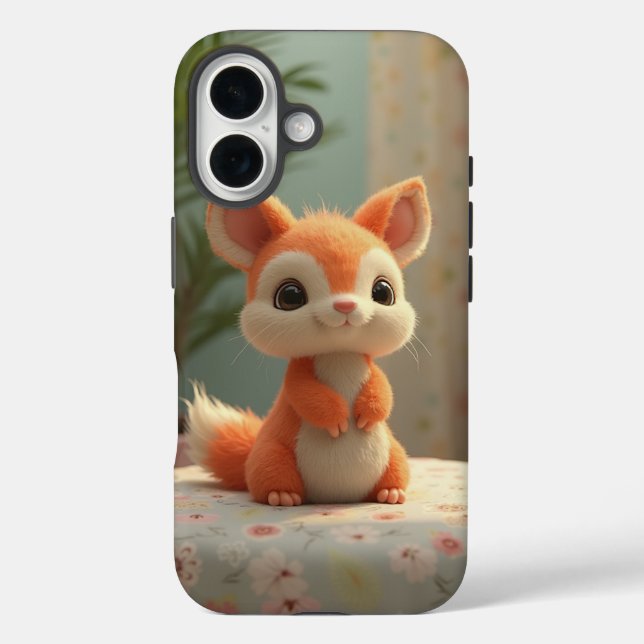 Charming Fox iPhone 16 Fall Hülle (Rückseite)