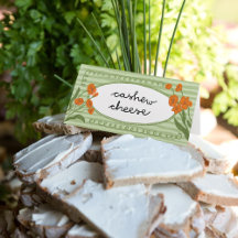 Charming Garden Whimsical Green Orange