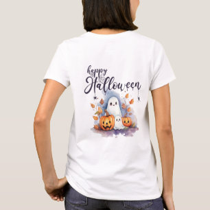 Charming Ghost Pumpkin Spione Halloween T - Shirt