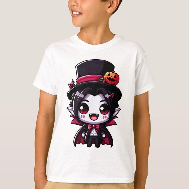 "Charming Halloween Vampire Character" T-Shirt (Vorderseite)