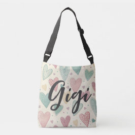 Charming Heart Doodle GiGi Tragetaschen Mit Langen Trägern