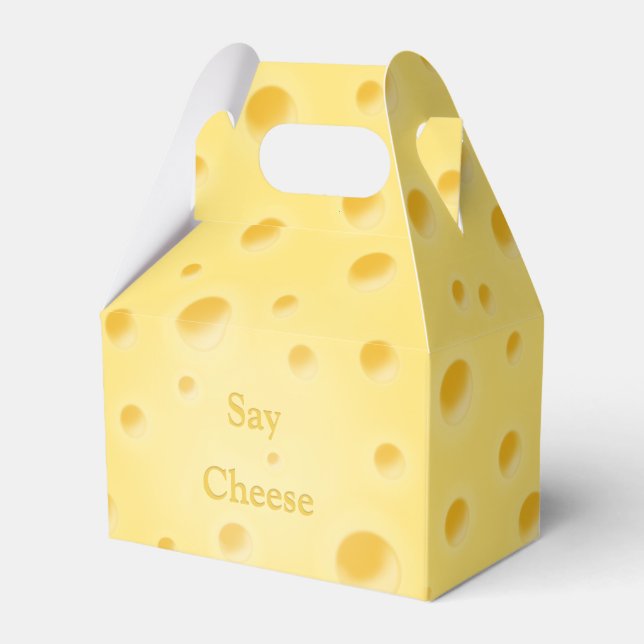 Charming Holey Käse Custom Text Food Geschenkschachtel (Vorderseite)