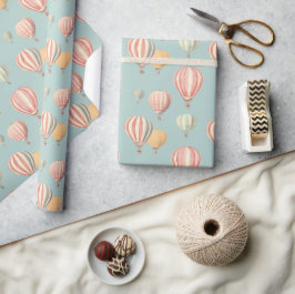 Charming Hot Air Ballon Kinder Geschenkpapier