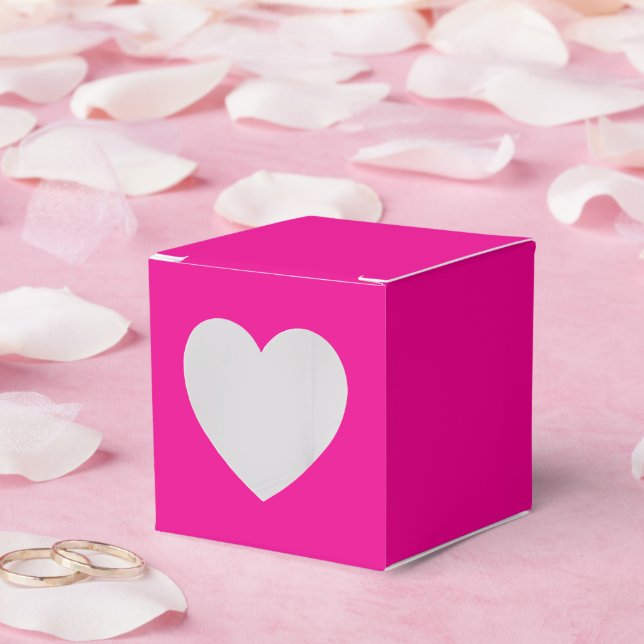 Charming Hot Pink Herz Box für Feiern Geschenkschachtel (Hochzeit)