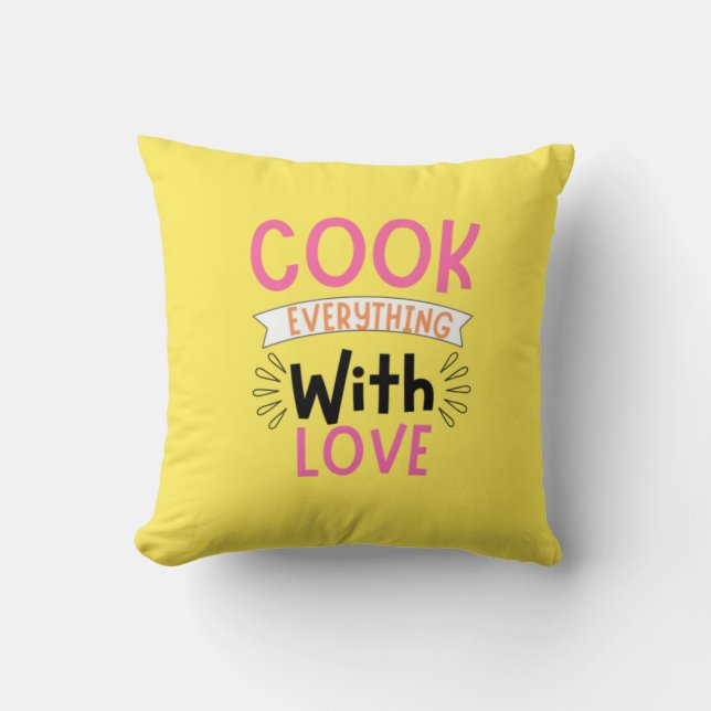 Charming Kitchen Zitat Kissen Kissen (Vorderseite)