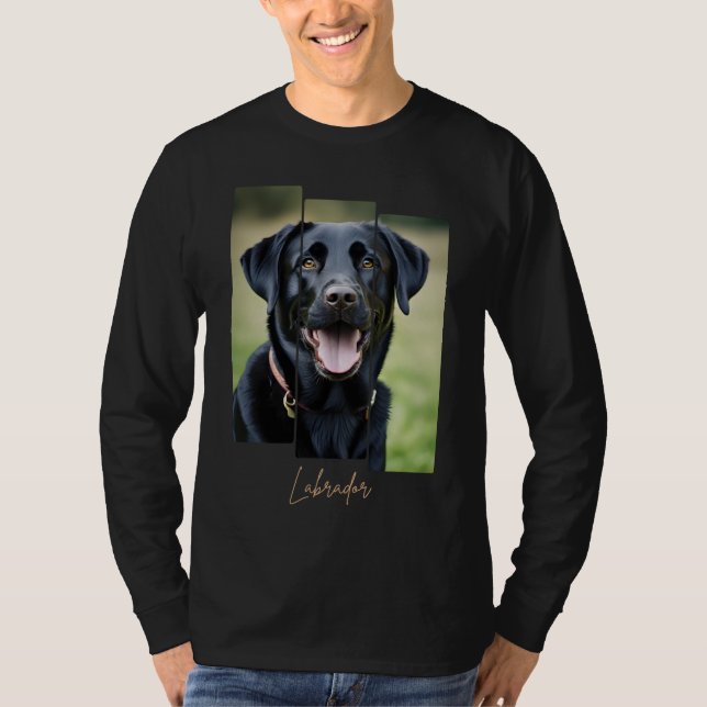 Charming Labrador Retriever Portrait - Triptych Ar T-Shirt (Vorderseite)