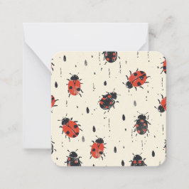 Charming Ladybug Notecards | naturgemäß Inspiriert Mitteilungskarte