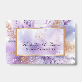 Charming Lavender Name Tag Abzeichen Ausweis
