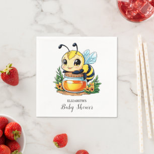 Charming Little Bee Baby Dusche Serviette