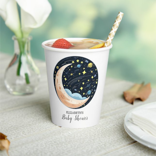 Charming Lovely Stars Baby Dusche Pappbecher (In Situ)