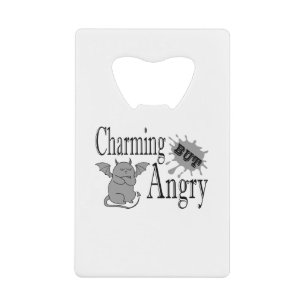Charming mais en colère petit chat diable drôle ci