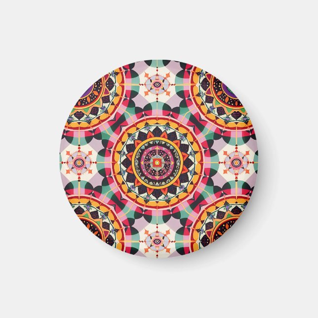 Charming Mandala Muster Magnet (Vorne)
