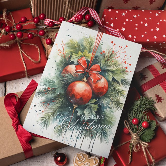 Charming Modern Watercolor Weihnachten Mistletoe (Von Creator hochgeladen)