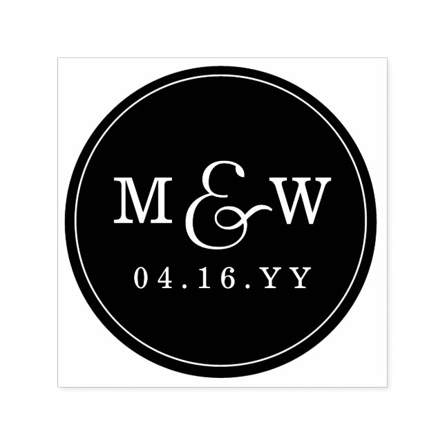 Charming Monogram-Briefmarke Permastempel (Design)