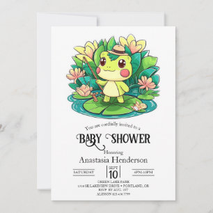Charming Mystical Frog Baby Dusche Einladung