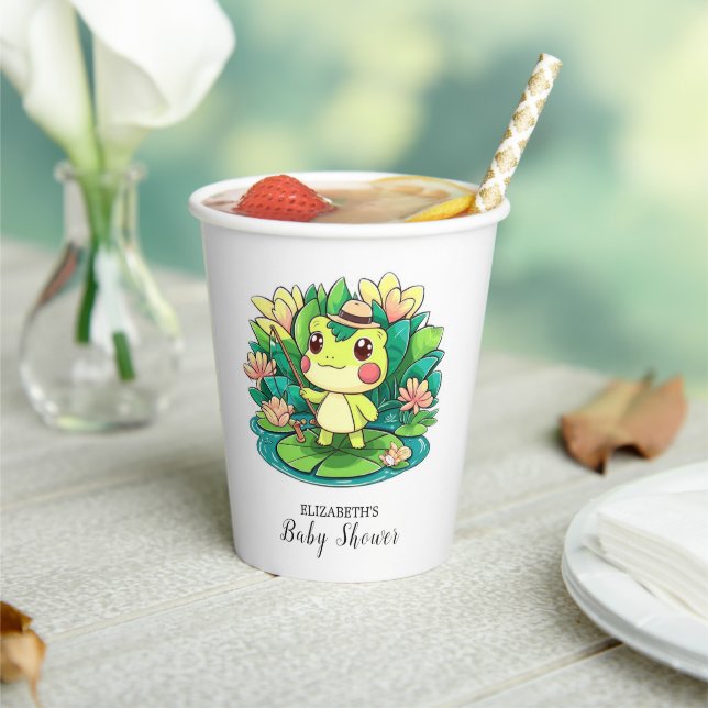 Charming Mystical Frog Baby Dusche Pappbecher (In Situ)