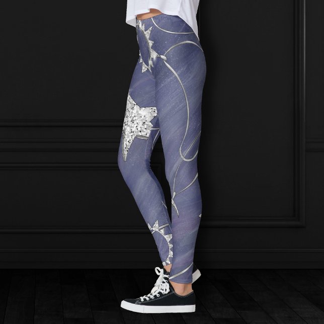 Charming Mystique Silver Moon | Stars Sun Amulet Leggings (Von Creator hochgeladen)