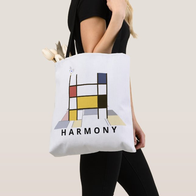 Charming Neoplasticism Style Monogram. Buchstabe H Tasche (Von Nahem)