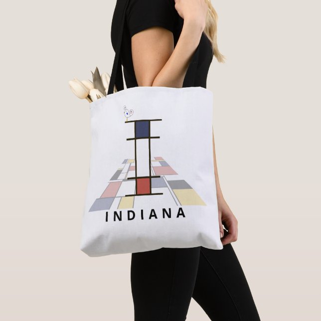 Charming Neoplasticism Style Monogram. Buchstabe I Tasche (Von Nahem)