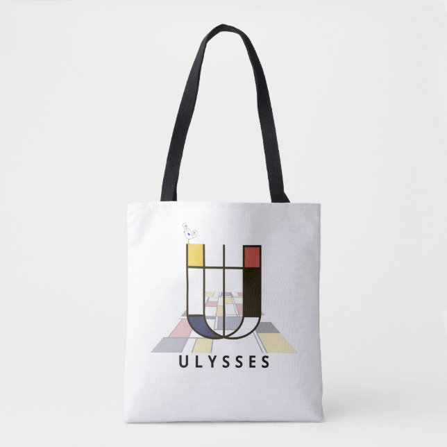 Charming Neoplasticism Style Monogram. Buchstabe U Tasche (Vorderseite)
