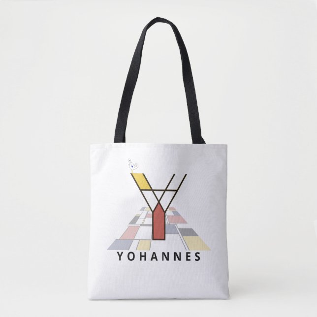 Charming Neoplasticism Style Monogram. Buchstabe Y Tasche (Vorderseite)