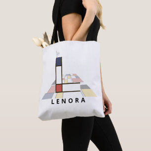 Charming Neoplasticism Style Monogram. Letter L Tasche
