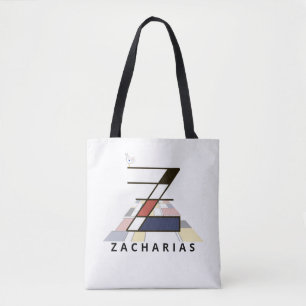 Charming Neoplasticism Style Monogram. Letter Z Tasche