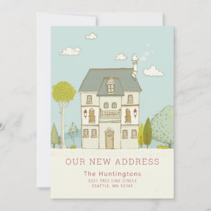 Charming New Home Moving Faire-part