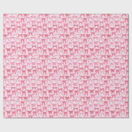 charming pink bow pattern geschenkpapier