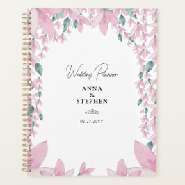 Charming Pink Wisteria Wedding Planer