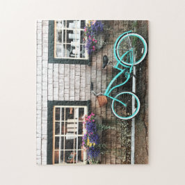 Charming Quaint Cape Cod Blue Bicycle Blume Chic
