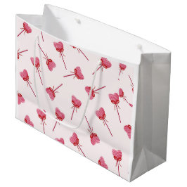 Charming Red Bow Pattern Schlüsselanhänger Große Geschenktüte