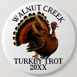 Charming Retro Türkei Trottrennen Button