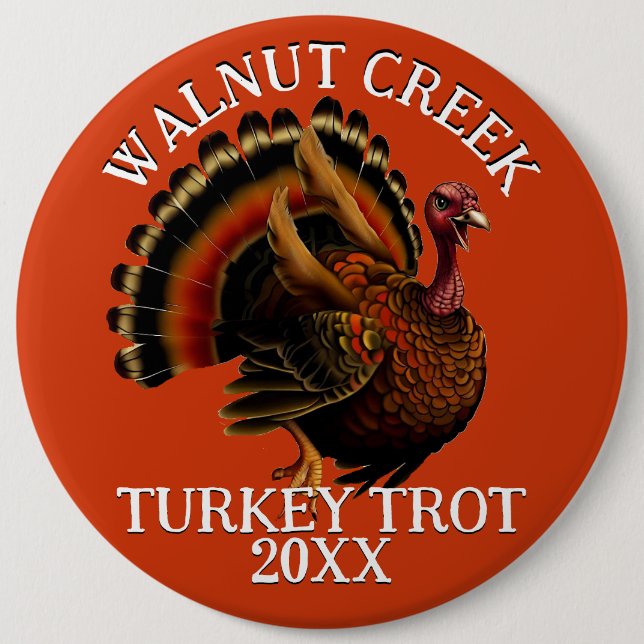 Charming Retro Türkei Trottrennen Button (Vorderseite)