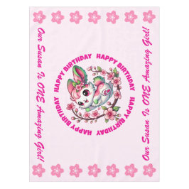 Charming Sakura Bunny Tischdecke