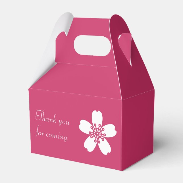 Charming Sakura in Raspberry Gefälligkeitsbox Geschenkschachtel (Vorderseite)