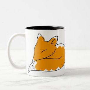 Charming Sleeping Fox Tasse
