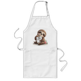 Charming Sloth Lange Schürze