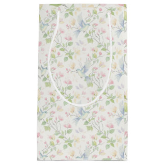 Charming Spring Bird and Floral Kleine Geschenktüte