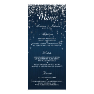 Charming Star Struck Mariage - Menu