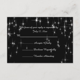 Charming Star Struck Wedding | DIY Color RSVP Karte