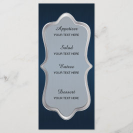 Charming Star Struck Wedding Menükarte